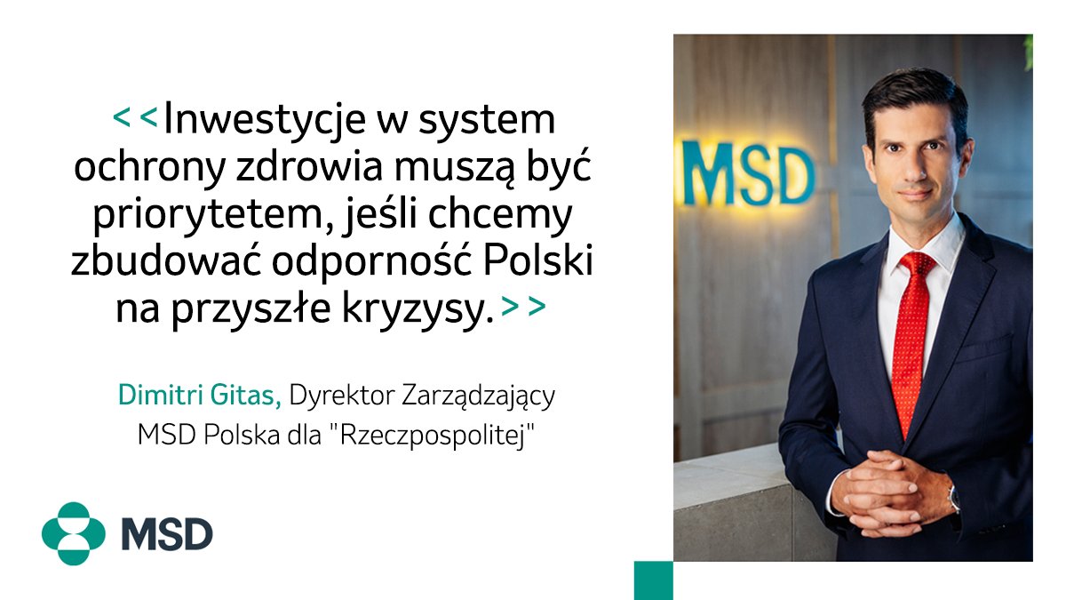 👉 Co było głównym celem #MSD w ciągu ostatnich 12 miesięcy i jaki był nasz najważniejszy wkład w polską gospodarkę i wdrażane innowacje? Odpowiada Dimitri Gitas, dyrektor zarządzający #MSDPolska w rozmowie z dziennikiem #Rzeczpospolita. Obejrzyj całość na bit.ly/3S4EcBD