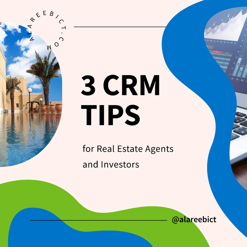 alareebict's tweet photo. The real estate market is a competitive one and client management is crucial. This makes CRM tools essential for both real estate agents and investors.
Today we share 3 tips of how #crm can empower your real estate business!