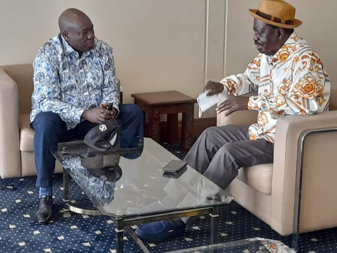 Deputy President Rigathi Gachagua this morning held discussions with Raila Odinga in Mombasa