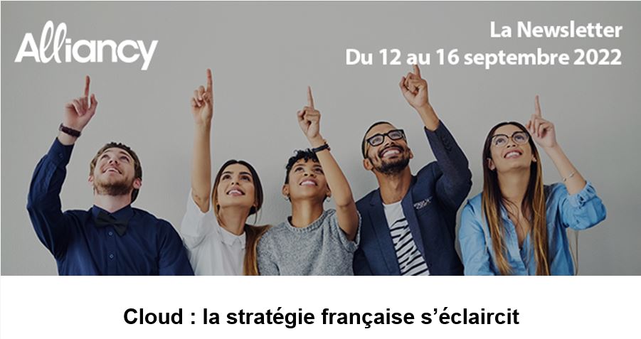 ⛅Cloud : la stratégie française s’éclaircit <a href="/CatherineMoal/">Catherine Moal</a>
🎥Benjamin Chemla (#Shares)
🗣️<a href="/GEO4CAST/">Antoine Couret</a> (Aleia, <a href="/HubFranceIA/">Hub France IA</a>), <a href="/fanny_jacq/">Fanny Jacq</a> (collectif #MentalTech), Frédérique Le Grevès (<a href="/ST_France_News/">STMicroelectronics France</a>)
📰#RH, #Datamesh, <a href="/LACROIX_Group/">LACROIX</a>, <a href="/OVHcloud/">OVHcloud</a> 
link.alliancy.fr/email/preview/…