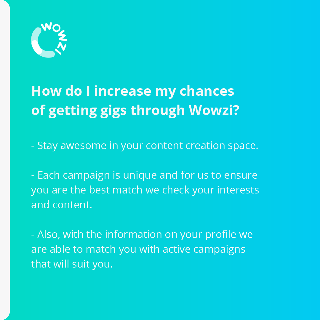 Working with brands is a great way to boost your income as a creator!
Use these as a guide on how to understand the creator world at Wowzi. ✅
#creatoreconomy
#influencermarketing
#wowzitheworld