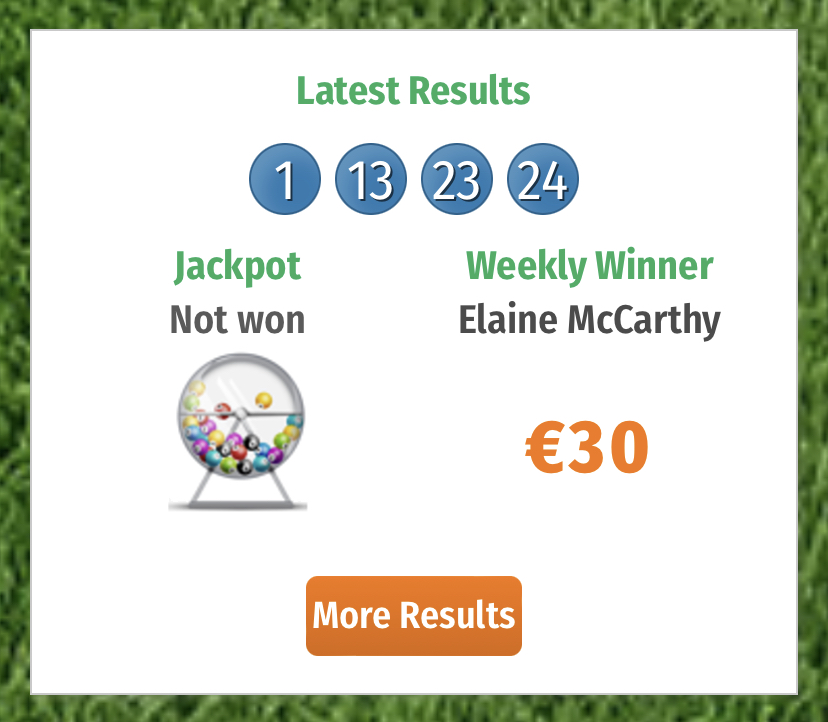 🤩 And the results are in… no jackpot winner this week but next weeks jackpot is an amazing €6,400 🥳 Big well done to Elaine McCarthy for winning our weekly bonus draw! Thanks for the support as always #weareInterFC #playlotto