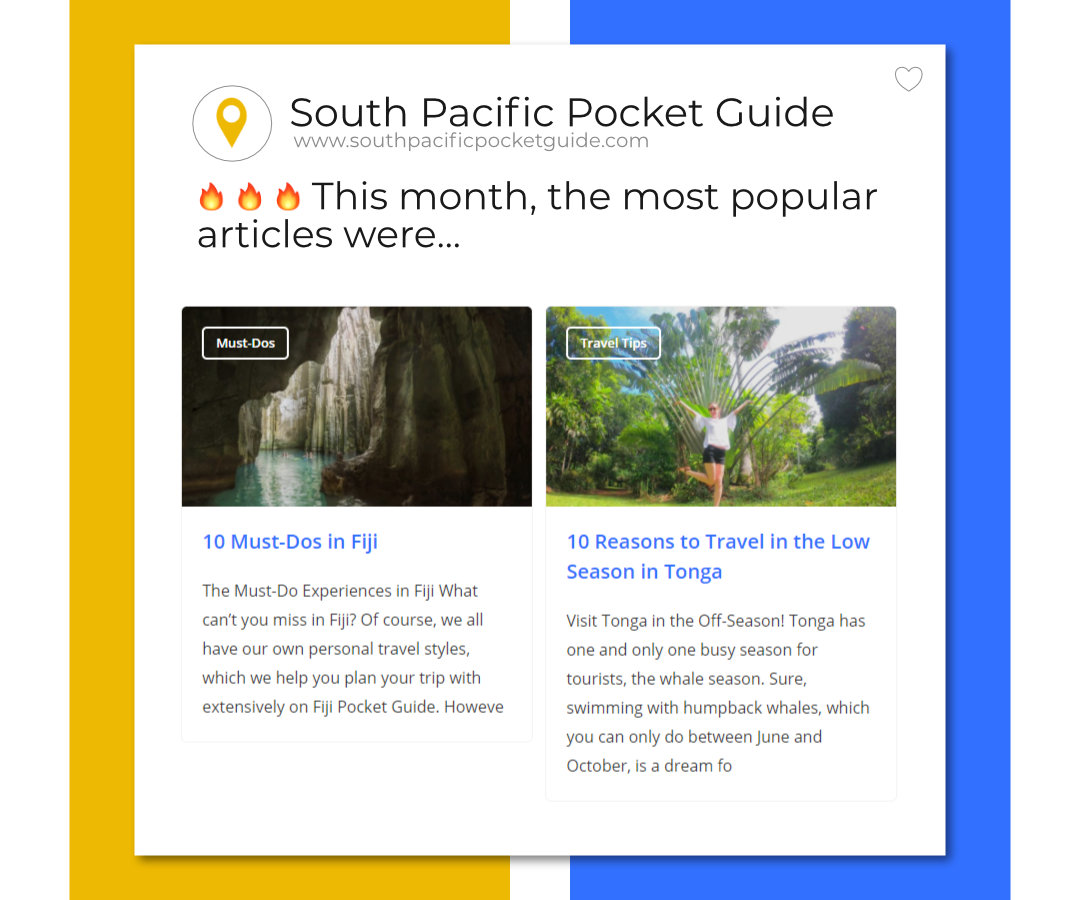 SPPocketGuide's tweet image. ✒️ See more on SouthPacificPocketGuide.com - Your FREE travel guide to NZ, Fiji, Tonga, Niue and more!
#southpacificpocketguide #pacificocean #oceania #pacific #polynesia #tavelingsoul #paradise #beachlife #beautiful #paradiseisland #pacificislands #travel #dreamdestinations #island