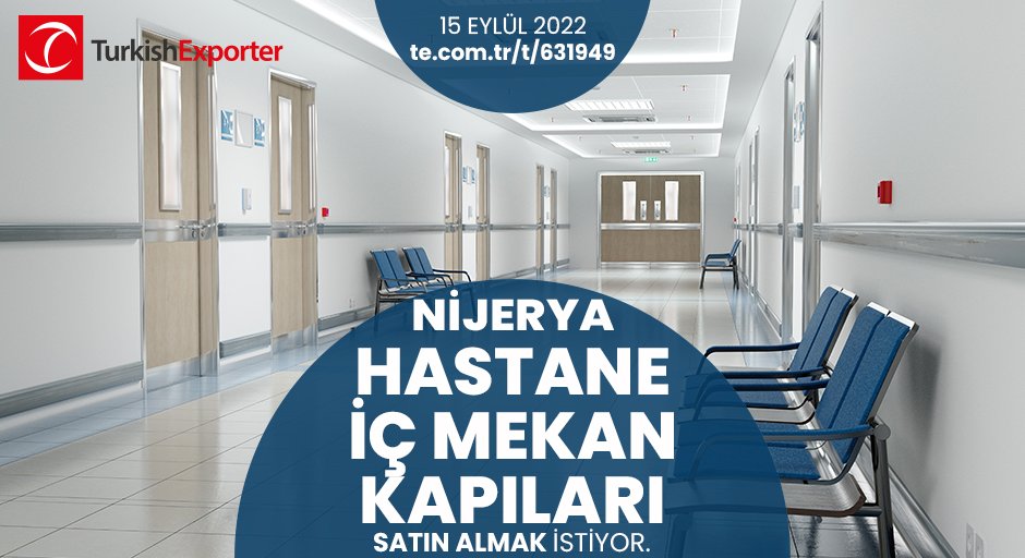 ihracatcomtr's tweet photo. 💡İhracat Fırsatı!
📍Nijerya, hastane iç mekan kapıları satın almak istiyor.
⭐Bu ihracat fırsatının detaylarına erişmek için linke tıkla!
https://t.co/1vPCeaufgy
#turkishexporter #ihracat #export #import #trade #hastanekapıları #kapı #kapıimalatı #door #steeldoor #pvcdoor https://t.co/Zpxctejki3