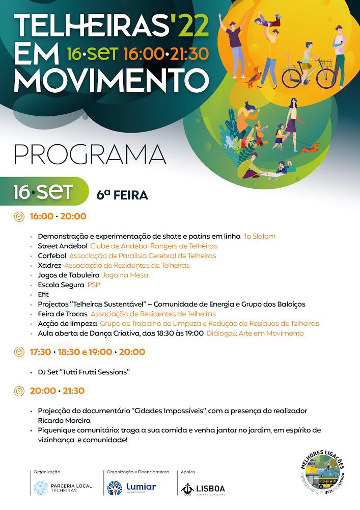 cid_impossiveis's tweet photo. As @cid_impossiveis vão hoje ao Telheiras em Movimento

Vem debater caminhos novos para as nossas cidades https://t.co/zbDhdM4Oov