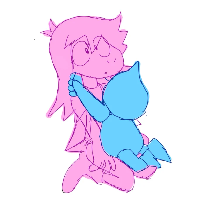 Her first hug :3(I'm probably not going to finish lol,,.,.) 