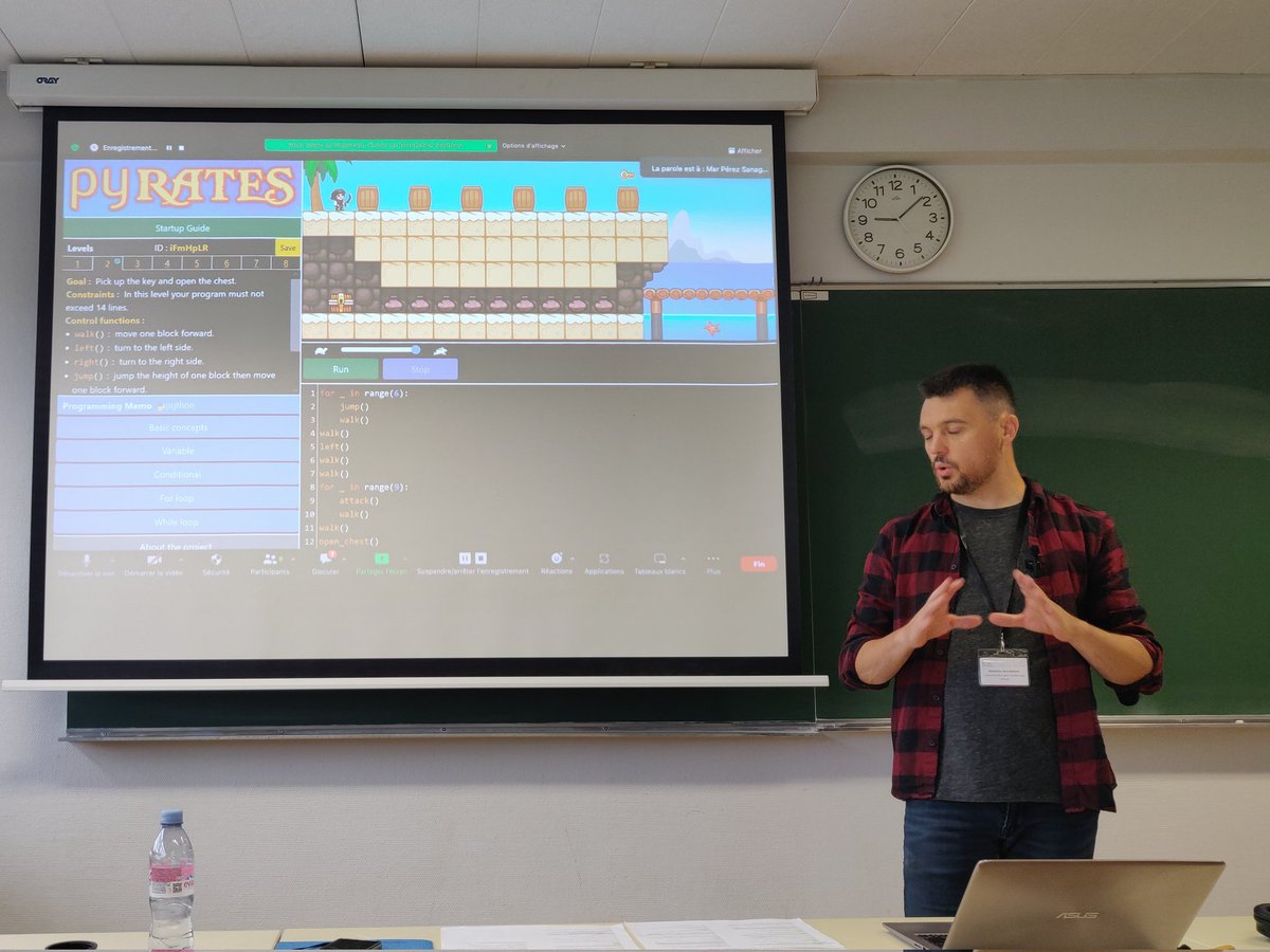 MattBranthome's tweet photo. Happy to present my PhD work on @_py_rates #seriousgame at #ECTEL2022 conference https://t.co/Vy6fLz5hLj