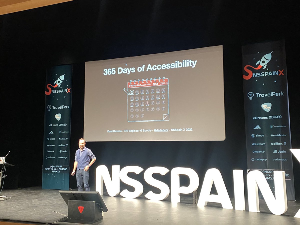 KikeFau's tweet photo. Un poco de accesibilidad! #NSSpainX #Go https://t.co/YtIPGeNsV8