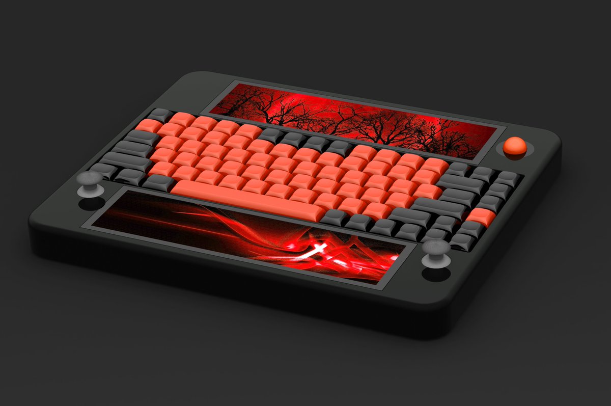 sulfuroid's tweet photo. ZEETWIN Cyberdeck CM4 project ... now at serious work .. https://t.co/yRJ78kguQ7 Makin the PCB #cherrykeys #raspberry https://t.co/38EQkWzrA4