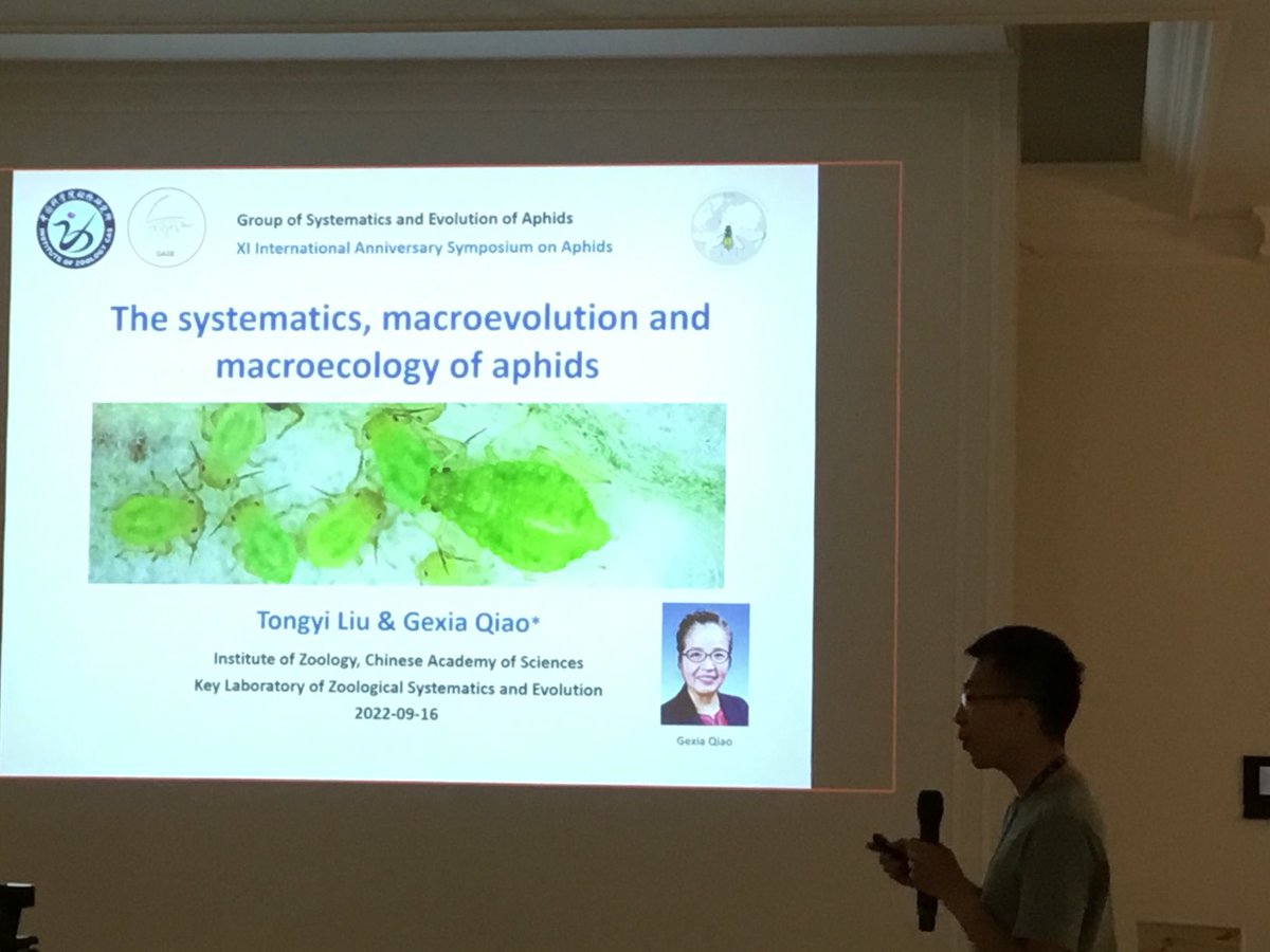 ColinFavret's tweet photo. We begin the last day of #11ISA with the amazing Gexia Qiao’s plenary talk, delivered by her Chinese PhD student Tongyi Liu https://t.co/CjNHKrZQYz