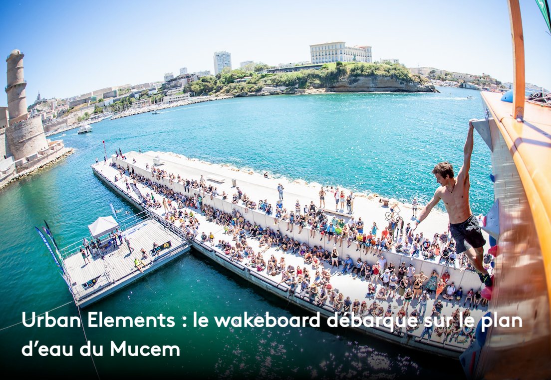 MadeMarseille's tweet photo. 🏄 #UrbanElements signe son retour sur l’esplanade du J4 ce week-end. Au programme, des initiations et des compétitions en plein air pour les amateurs de sports à sensation. Avec l’arrivée cette année du wakeboard.
Nos infos ⤵
https://t.co/hmt7VqaA7O https://t.co/F3AaUitnUB