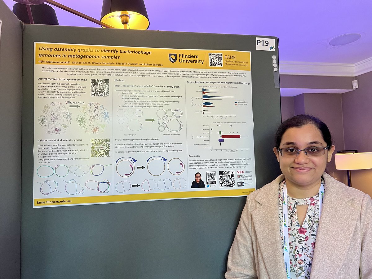 Come find my poster on phage bubbles at Genomes of Microbiomes 2022. 🦠🧬 Such a wonderful event with lots of exciting research to see. @MicrobioSoc #GenomesMicrobiome22