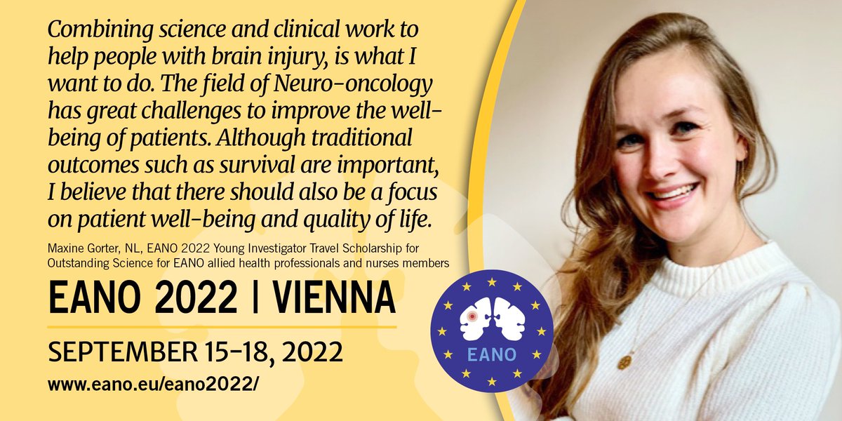 EANO (@eanoassociation) on Twitter photo Today´s #EANO2022 Participant Highlights ✨brought to you from the Netherlands! <a href="/maxine_gorter/">Maxine Gorter</a> from <a href="/AmsNeuroscience/">Amsterdam Neuroscience | Amsterdam UMC</a> was selected to receive the EANO Young Investigator Travel Scholarship for Outstanding Science for EANO allied health professionals & nurses members. Congrats! 👏 Today´s #EANO2022 Participant Highlights ✨brought to you from the Netherlands! <a href="/maxine_gorter/">Maxine Gorter</a> from <a href="/AmsNeuroscience/">Amsterdam Neuroscience | Amsterdam UMC</a> was selected to receive the EANO Young Investigator Travel Scholarship for Outstanding Science for EANO allied health professionals & nurses members. Congrats! 👏