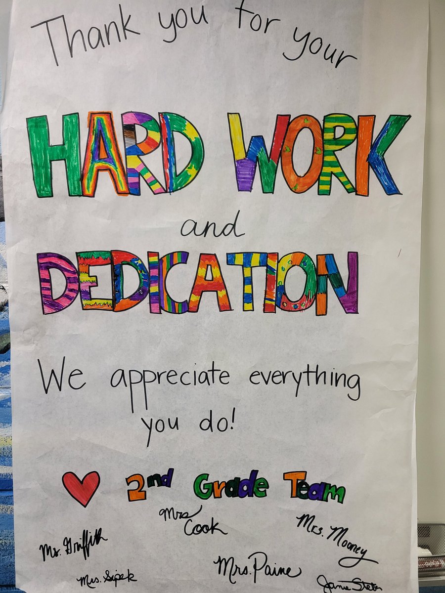 <a href="/WCPSSTeam/">Team WCPSS</a> We are feeling the 💜💛💙 and appreciation from our <a href="/DDEDolphins/">Davis Drive ES</a> today! 
#wcpssiaappreciation