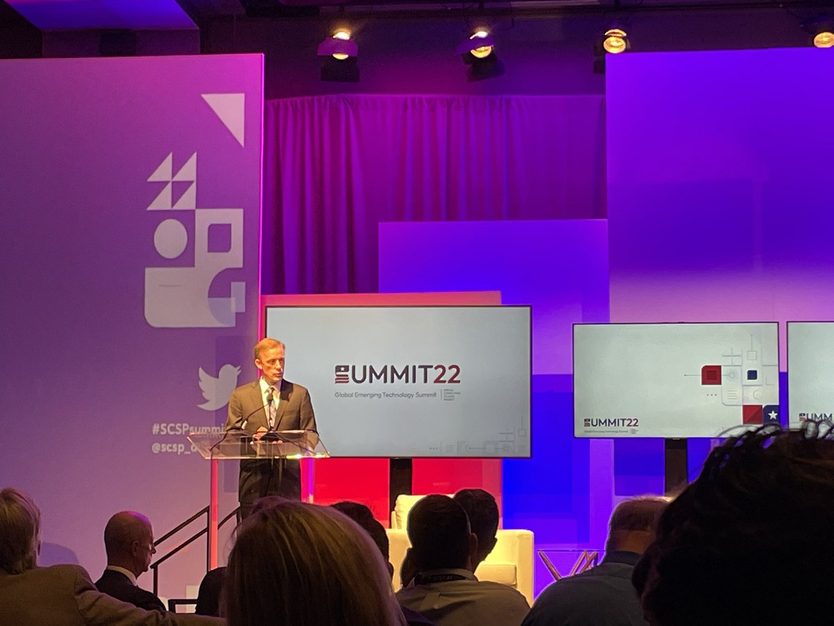 Great start to the AM with <a href="/jakejsullivan/">Jake Sullivan</a> as he highlights progress across: 1.Investing In Sciences 2. Nurturing Top Talent 3. Protecting Talent 4.Deepening Alliances.  #ConnectingTheDots for greater impact.