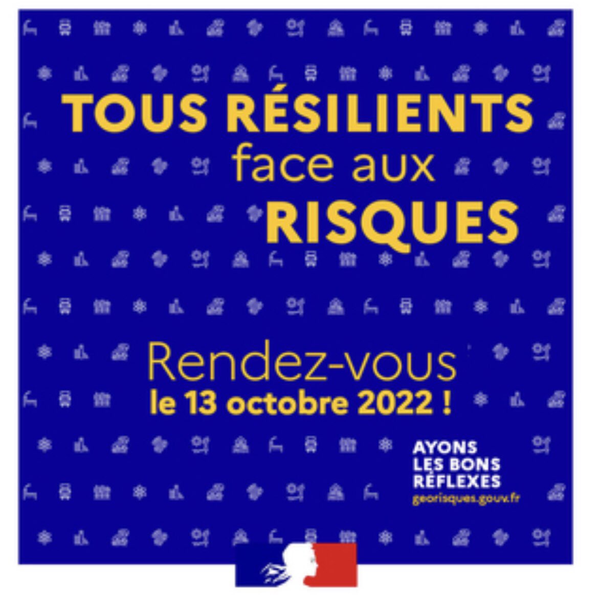 iffo_rme's tweet photo. Le 13 octobre 2022 : 1ère édition de la journée « #TousResilients face aux risques ». 
🔺S’informer, 
🔺réagir, 
🔺se protéger face aux #RisquesMajeurs https://t.co/VuEr51oKUv