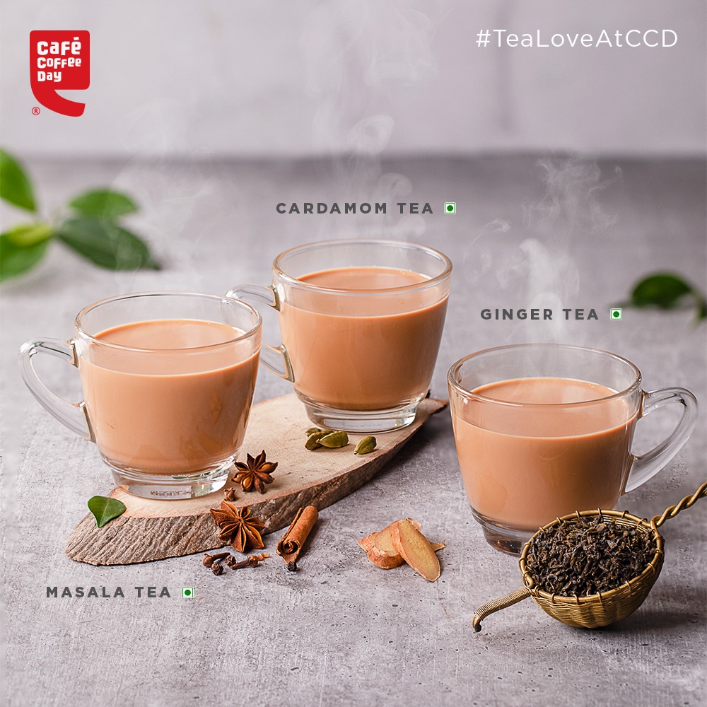 CafeCoffeeDay's tweet photo. Enjoy a burst of India’s finest spices in each sip of our all-new Gourmet Teas. Visit a CCD near you today!
#TeaLoveAtCCD #IndianSpices #MasalaChai #MasalaTea #MilkTea #CardamomTea #GingerTea #GingerChai #TeaLover #GourmetTea #TeaAtCCD #CafeCoffeeDay https://t.co/5Giae6GfHA