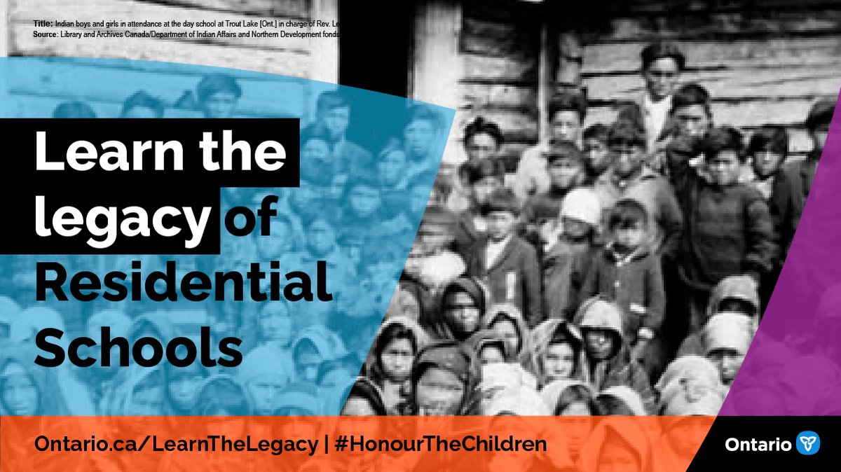 Indian Residential Schools have caused intergenerational harm to Indigenous families & communities. That trauma continues to this date. Learn the legacy of the Indian Residential School system to advance meaningful reconciliation. Ontario.ca/LearnTheLegacy #HonourTheChildren