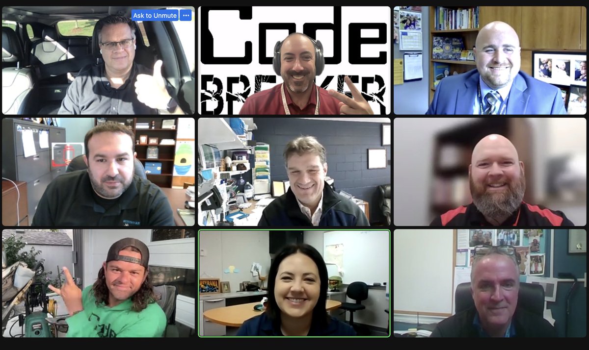 Season 3 of #CodeBreaker Innovator's Lounge kicked off today and great conversation with <a href="/mraspinall/">Brian Aspinall</a>  <a href="/DominicArmano/">Dominic Armano</a> @stefanowicz135 @Stefanowicz135  @smoore_teach <a href="/crvogt68/">Craig Vogt</a> <a href="/peterjcushing/">Dr. Peter J. Cushing</a> <a href="/mrkarandy/">Mr. Karandy Mohon Tech ☕️</a> 

If you have never signed up, visit 
xfactor.link/loungesignup

<a href="/codebreakeredu/">Code Breaker Inc.</a>