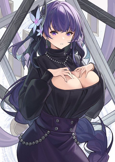 私の新しいドレスは似合うかしら?
#雷電将軍  #RaidenEi 
#GenshinImpact #原神 