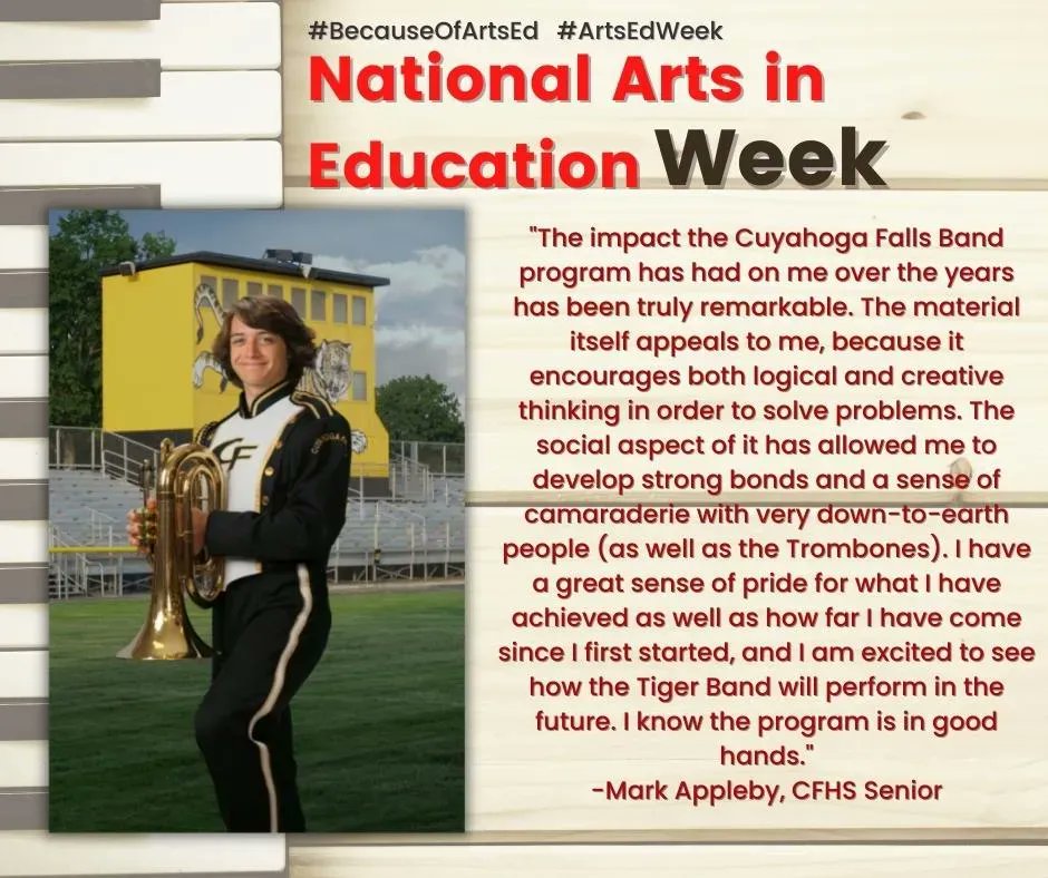 CFallsSchools's tweet image. Today marks our final post for National Arts in Education week.  We celebrate today by featuring our instrumental music program. #BecauseOfArtsEd #ArtsEdWeek