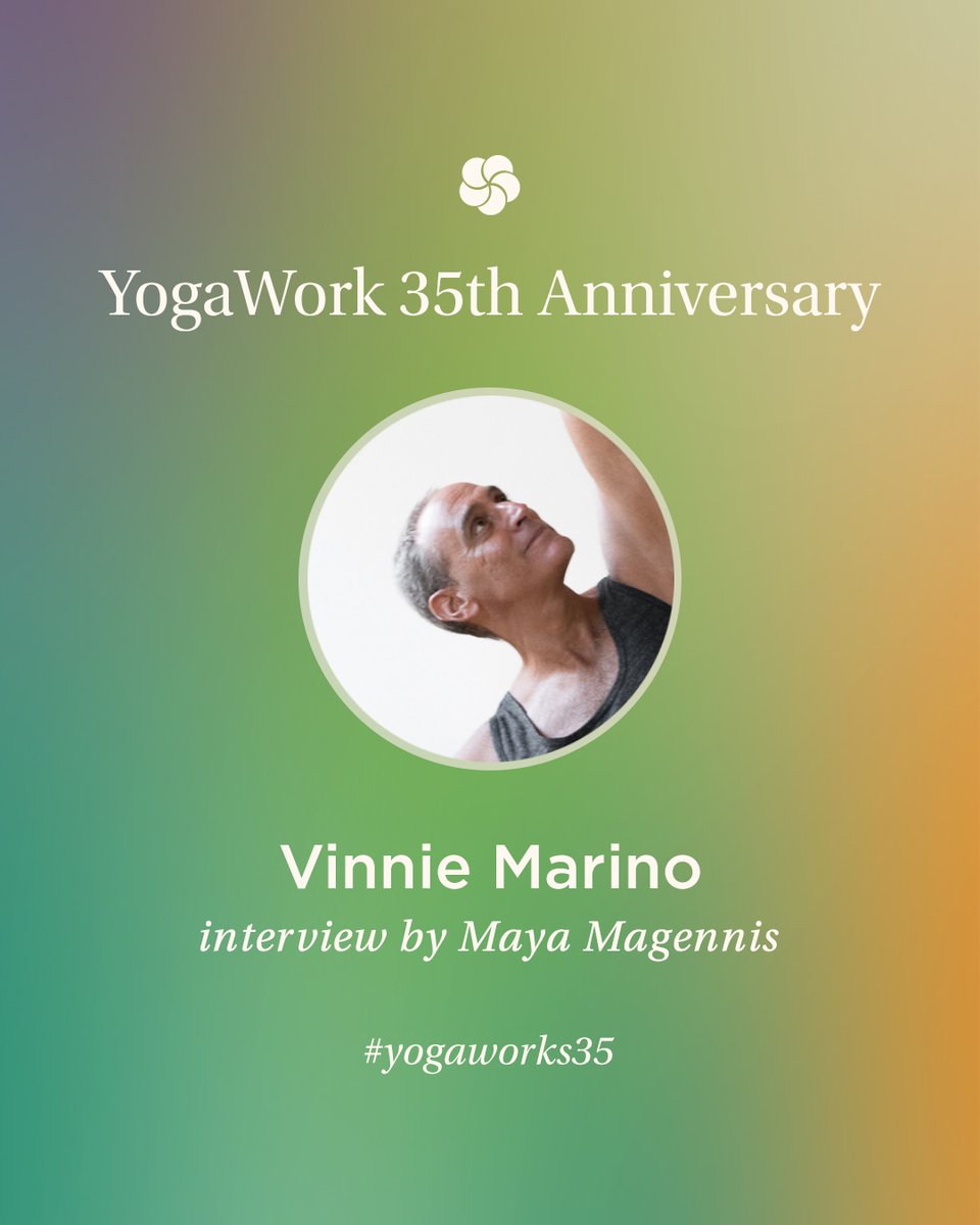 Vinnie Marino is a community-favorite Vinyasa teacher who has been with YogaWorks since the 90's. In this interview learn about Vinnie's yoga journey starting as a teenager, his early days at YogaWorks, and his present-day relationship with the practice. ow.ly/X16150KLhKy