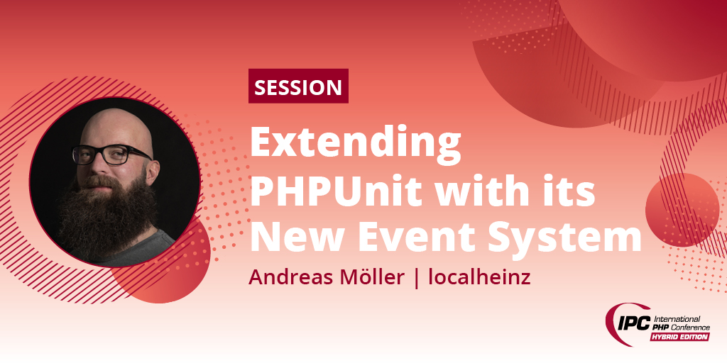 phpconference's tweet image. PHPUnit’s new event system has been a long time coming. As one of the contributors to PHPUnit’s event system, @localheinz will show how to extend #PHPUnit using the new event system. >> ow.ly/5e9e50KwZPz
