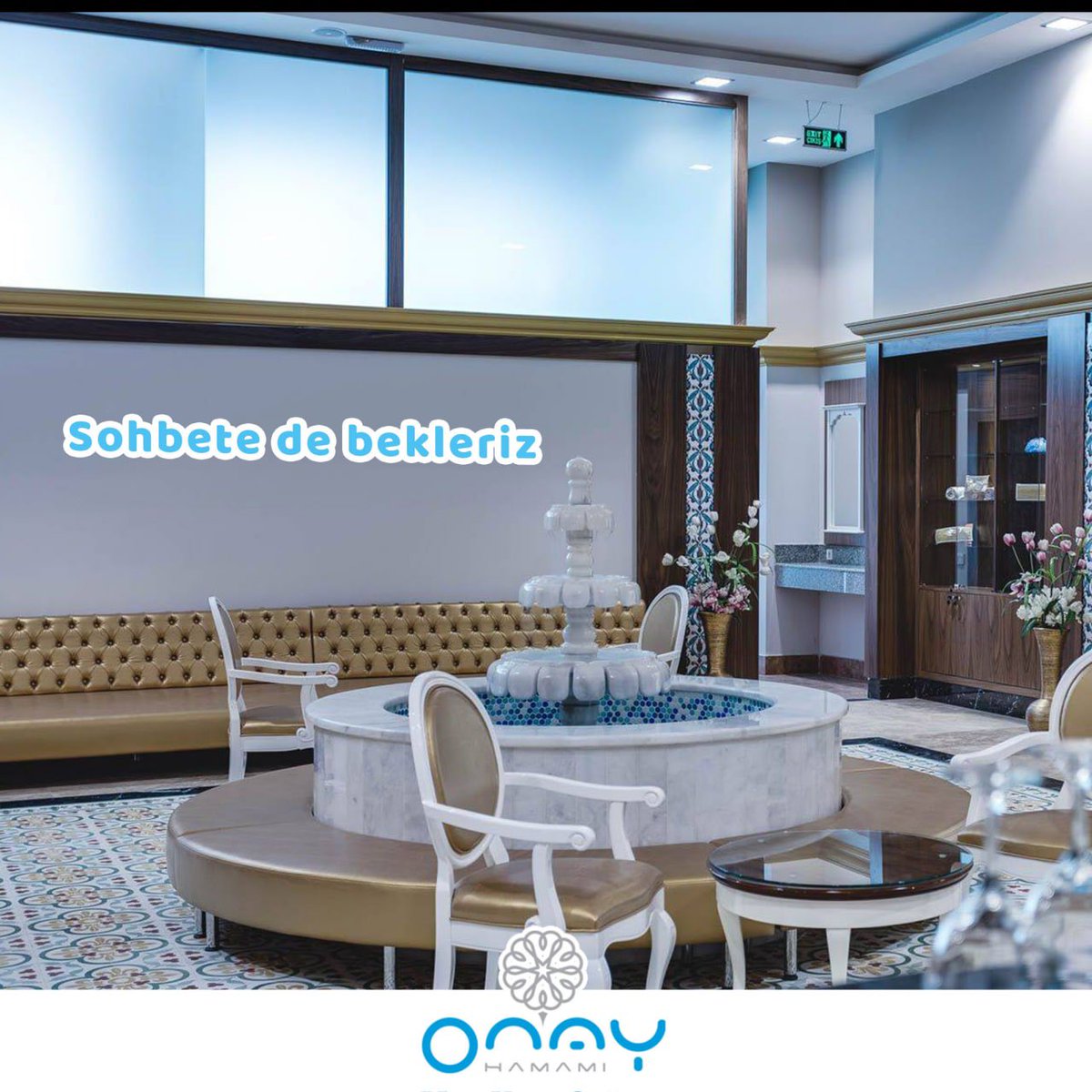 OnayHamami's tweet photo. Sohbete de bekleriz

#onayhamamı #antalya #hamam #hamamkeyfi #hamamınfaydaları #turkishbath #hamamsefası #kese #hamamgeleneği #hamamkültürü #sağlık #herkesesağlık https://t.co/wgh9yOeKQJ