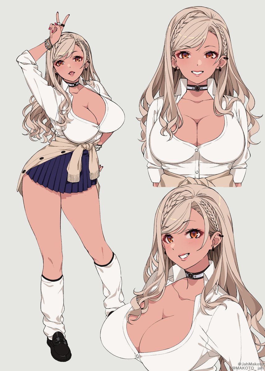 オリジナルの黒ギャルさんたちです 