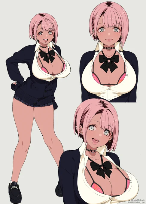 オリジナルの黒ギャルさんたちです 