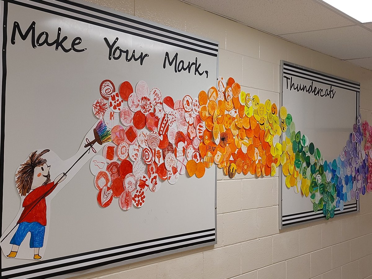TyendinagaPS's tweet photo. Celebrating creativity, courage and collaboration today and everyday! Remember Thundercats to have confidence in what you do; celebrate differences; and always encourage others. Thundercats, we're ready to make our mark and see where it takes us! #youbelonghere #TPSStrong https://t.co/mLNuMyJKjF