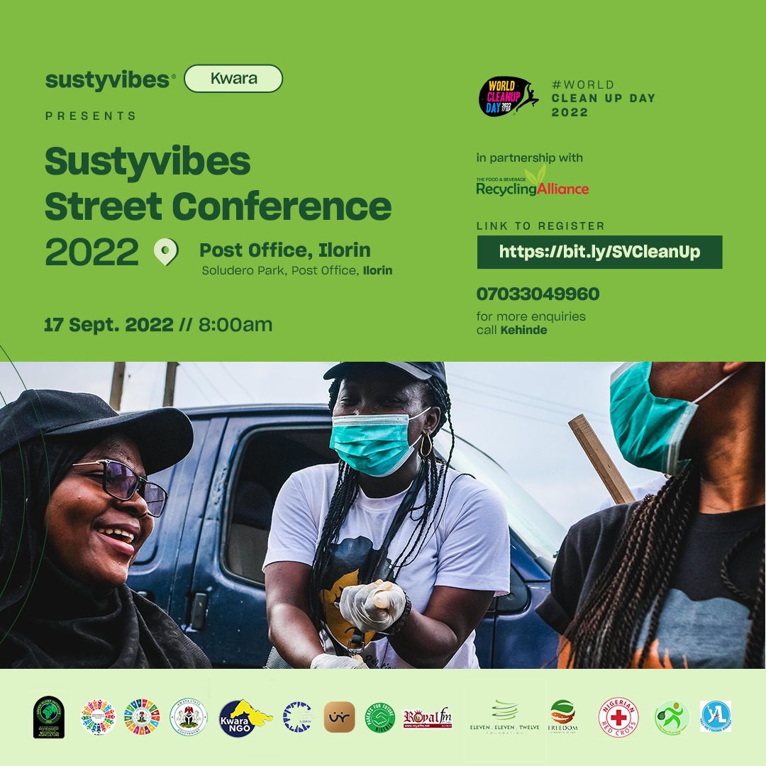 kkennyje's tweet photo. Hello Kwarans,

Tomorrow is #WorldCleanupDay and @SustyVibes is bringing Street Conference to #Ilorin for the maiden edition.

Join @Dzennypha and other #volunteers at Soludero Park, Post Office, Ilorin by 7:30 AM Prompt.

Come, let's clean our city together.

@followKWSG https://t.co/C8feIR1eY7