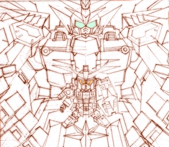 【ラフ画】邂逅#SDガンダム 