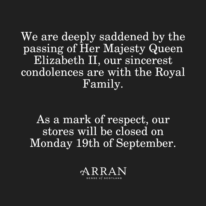 We are deeply saddened by the passing of Her Majesty Queen Elizabeth II, our sincerest condolences are with the Royal Family. 

As a mark of respect, our stores will be closed on Monday 19th of September.