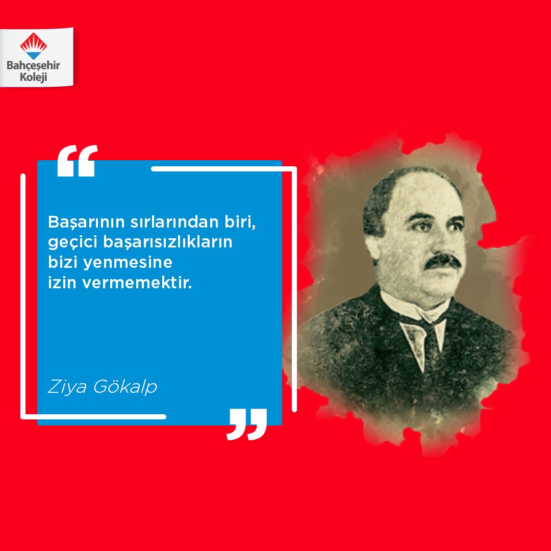 Başarının sırlarından biri, geçici başarısızlıkların bizi yenmesine izin vermemektir.

#bahçeşehirkoleji
#ziyagökalp