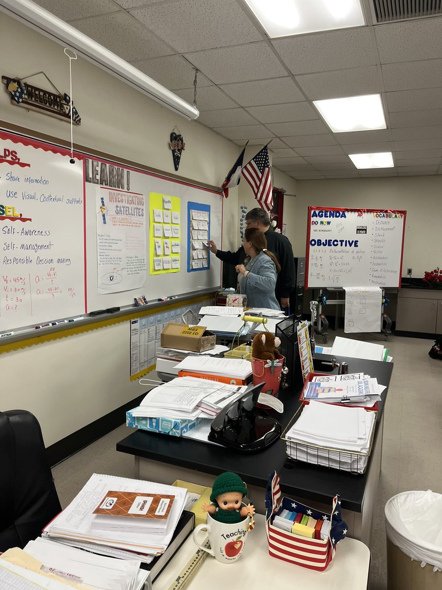Ms. Cooper is rocking it at WHS….making physics accessible and comprehensible for all students!#whsmustangs. #SISDMultilingual. #believeinspring
