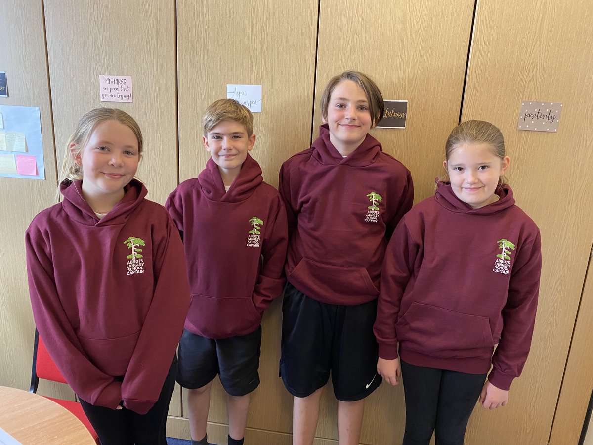 Our new Year 6 School Captains for this term 🌟 Well done and thank you for helping at my Headteacher’s lunch today. Super proud of you!