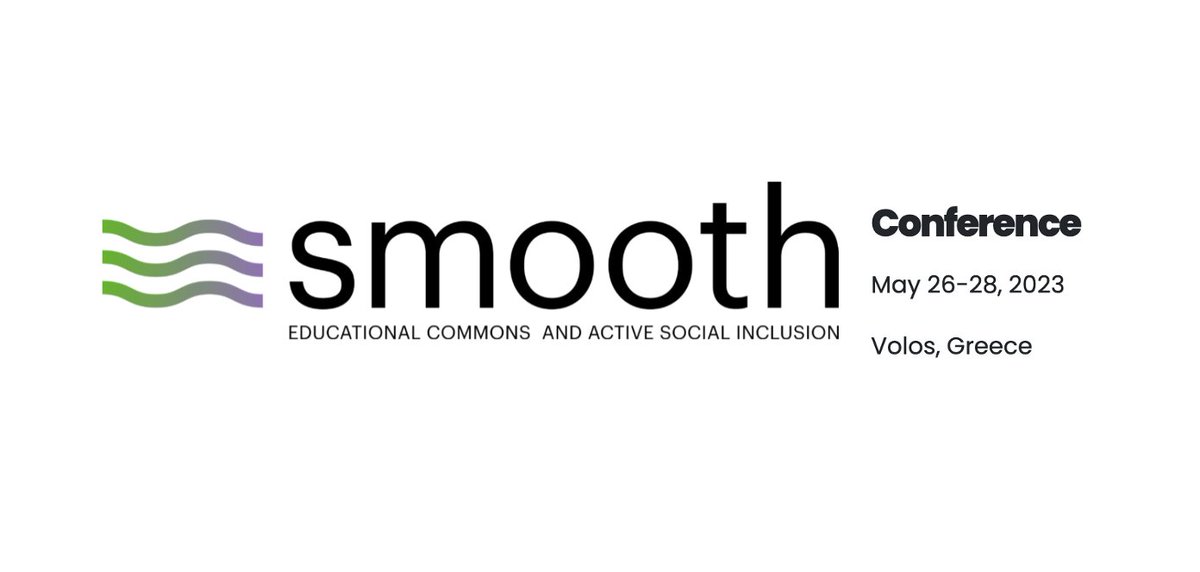 📢 #OpenCall We are excited to announce that the first International #SmoothConference will be held in May in Volos, Greece. Focus will be on the challenges and opportunities of #commons in #education for reversing inequalities. (1/2).