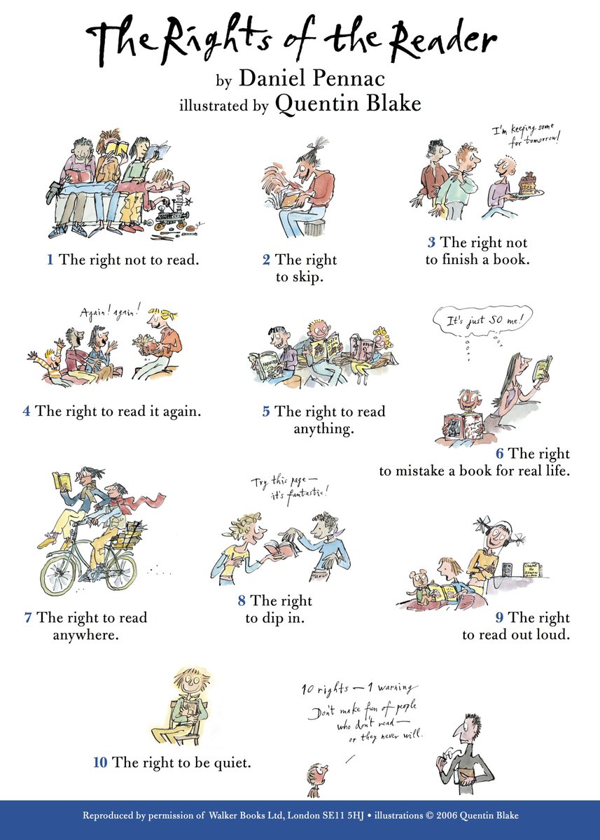 The 10 Rights of The Reader:
