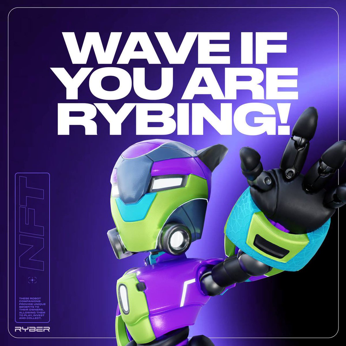 🖐🏻 🖐🏼 🖐🏽 🖐🏾 🖐🏿

WAVE IF YOU ARE RYBING!

RT TO TELL THE WORLD ABOUT #Ryber

#NFT #Whitelist #P2EGame