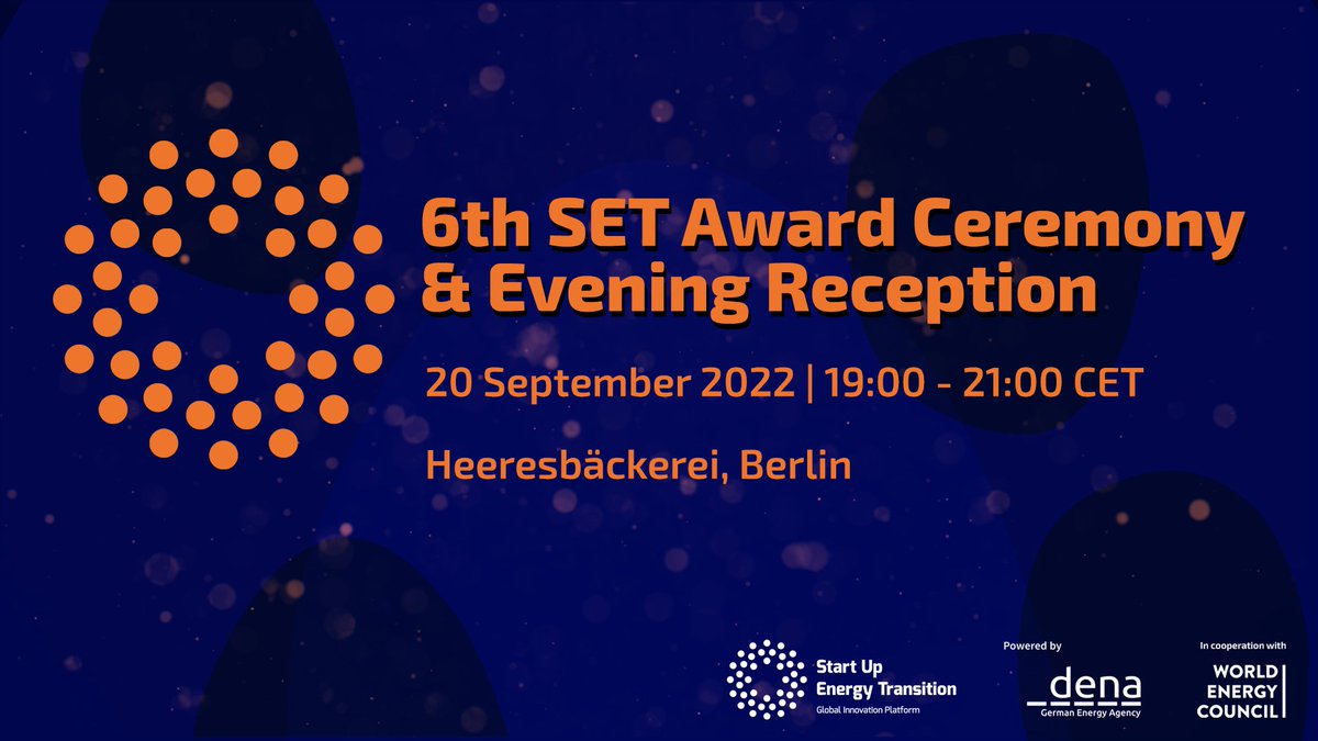 StartUpGET's tweet photo. 🏆 Who are the 15 most promising technological disruptions of 2022? Who will be the winners of the #SET22 Awards? Join us, live or online, on 20 September at the SET Award Ceremony and find out!
Get your pass👉https://t.co/wJm6fCJPU6
Join the livestream👉https://t.co/pNSEHtocZe https://t.co/h90JV6GqW2