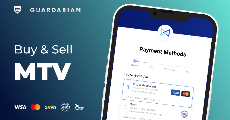 guardarian_com's tweet photo. #Multivac army already knows the potential of $MTV 🧨

@MultiVAC_Global is moving towards a more inclusive and #decentralised ecosystem. 

We love that. ✨✨🌎 Let there be light!🌎✨✨

Buy $MTV the easiest way possible on #Guardarian. 5 payment options for you🤌