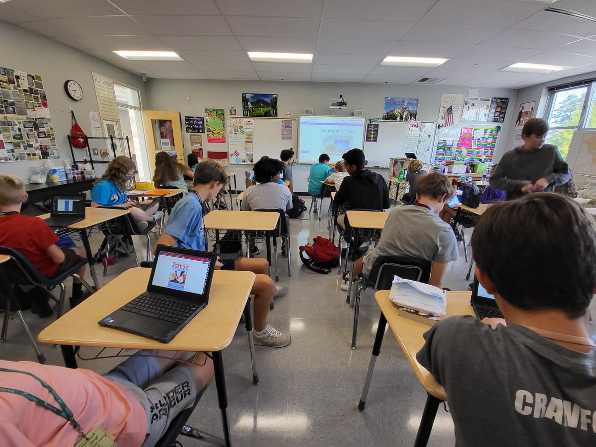 Mrs. Baiden's Yearbook class students <a href="/SterlingSchool/">Sterling School</a> did an amazing job using Google Drawing to create advertising posters.