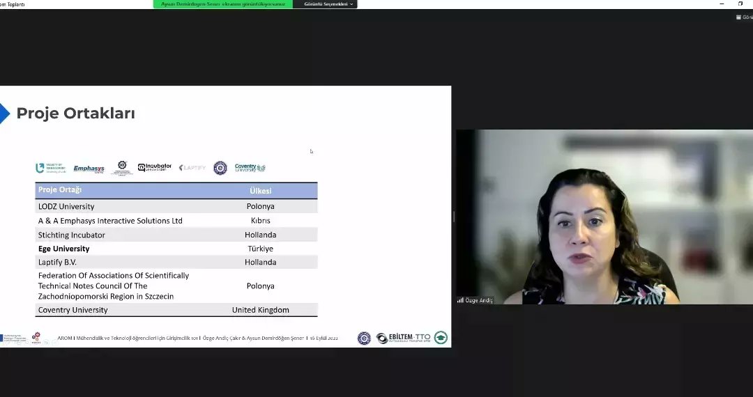 EÜ EBİLTEM-TTO ve EÜ AROM işbirliğiyle ücretsiz ve online "Mühendislik ve Teknoloji Öğrencileri için Girişimcilik 101 Eğitimi" gerçekleştirdik. Rektörümüz Sayın <a href="/ProfNecdetBudak/">Prof.Dr.Necdet BUDAK</a> hocamıza teşekkürlerimizi sunarız. #Egeüniversitesi <a href="/UniversiteEge/">Ege Üniversitesi</a> <a href="/ebiltemtto/">EBİLTEM-TTO</a>