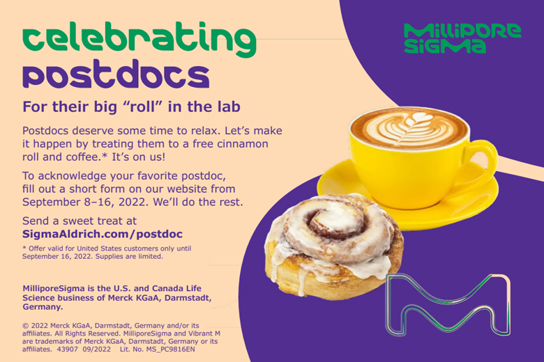 Chishah76's tweet photo. Final day today-Fill out the form below, and we will send your favorite postdoc a sweet e-mail with an e-gift card for a free cup of coffee and a yummy cinnamon roll to go with it and it’ll cost you nothing!
https://t.co/FNMq6OAKVq
#Postdoc https://t.co/1qlfJkKv2d