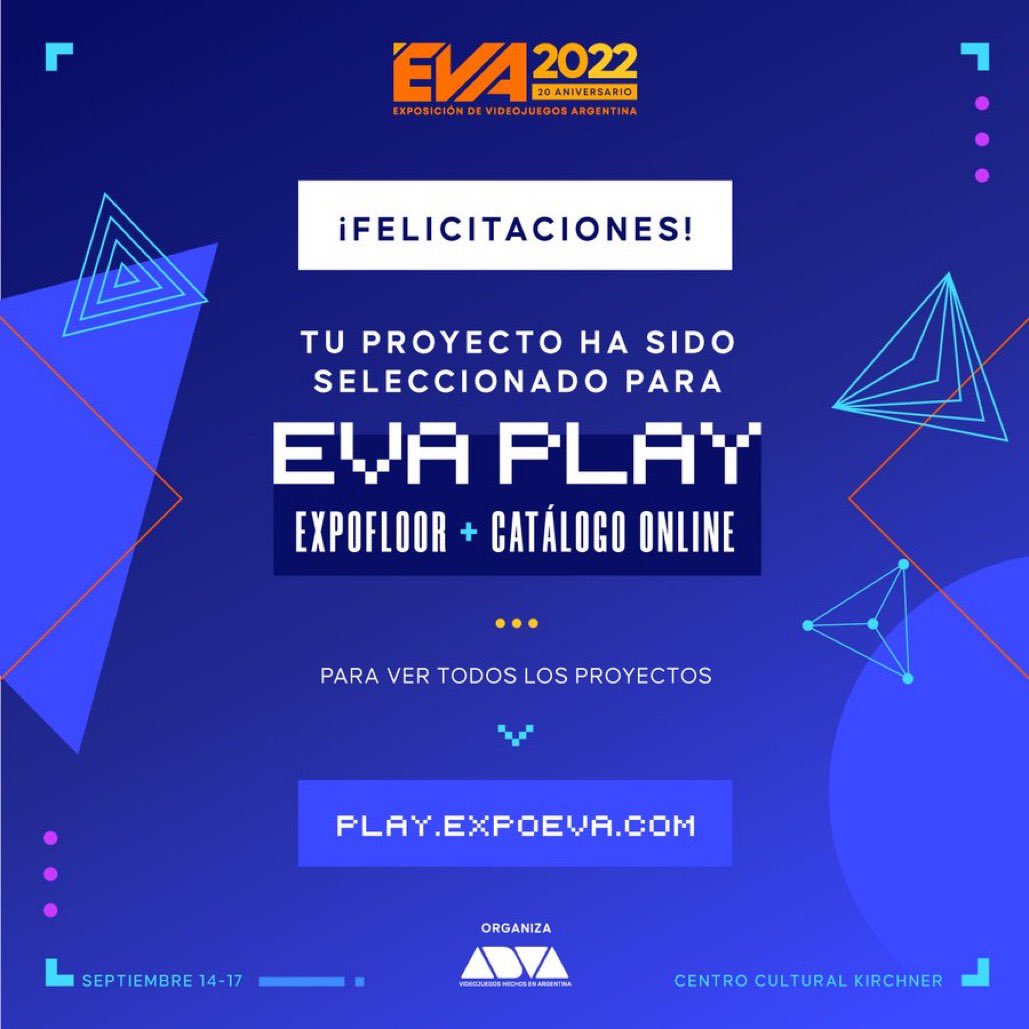 Hoy hoy hoyyy es hoy! 

Nos vemos en el @elCCKirchner 

#EVA2022 <a href="/adva_vg/">ADVA</a>