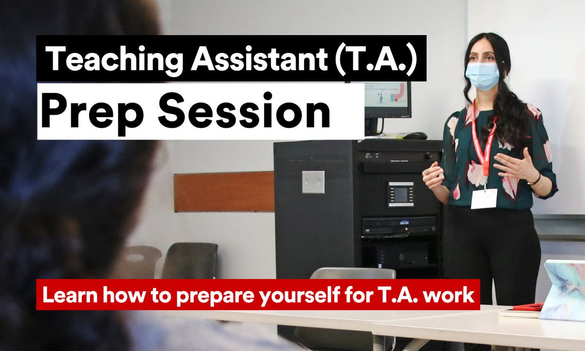 We're hosting a T.A. prep session with <a href="/BrockUCPI/">Brock University Centre for Pedagogical Innovation</a>  next Thursday, Sept. 22, at 4:30 p.m.
#BrockU grad students can learn some essential skills to be successful as a Teaching Assistant! 
➡️ Register here: experiencebu.brocku.ca/event/211952