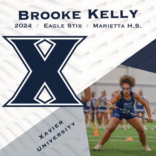 Congrats to 2024 Brooke Kelly from Marietta HS on her commitment to Xavier <a href="/XavierWLAX/">Xavier Lacrosse</a>