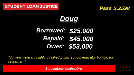 StudentLoanJus1's tweet photo. Dear @RepSpartz @Victoria_Spartz:  Hoosiers are wrecked by predatory federal student debt.

Not Conservative.  

Will you join Grothman, Gaetz, others to fight to return constitutional bankruptcy rights to these big-government loans?

https://t.co/M5YrGPVyym

@indystar @SBTribune https://t.co/ECJi9cYRbo
