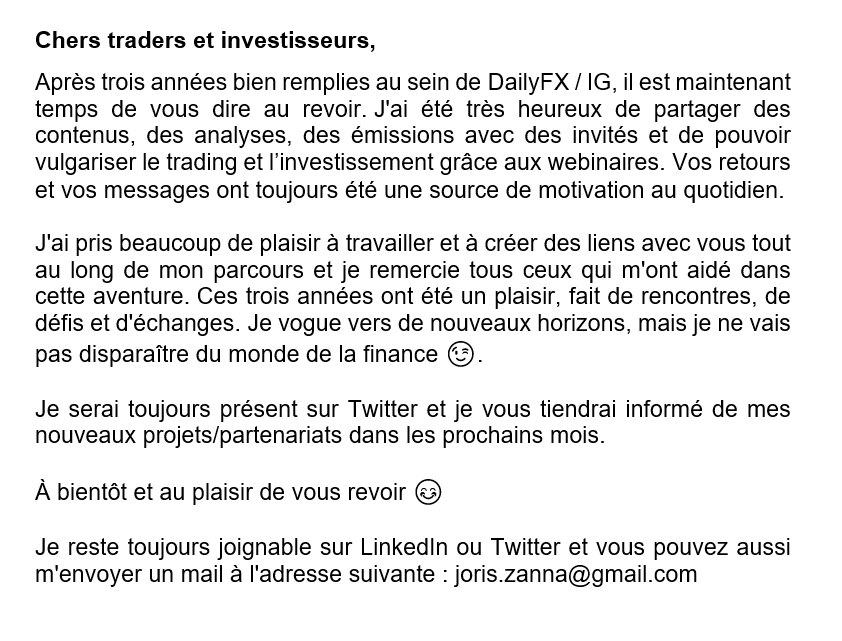GraphInvest_JZ's tweet photo. Fermeture du site DailyFX France 🔚

Une page se tourne, une nouvelle s'écrit 📖 https://t.co/6eBZw8Mac7